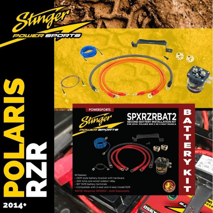 Polaris RZR (2014+) Second Battery Installation Kit